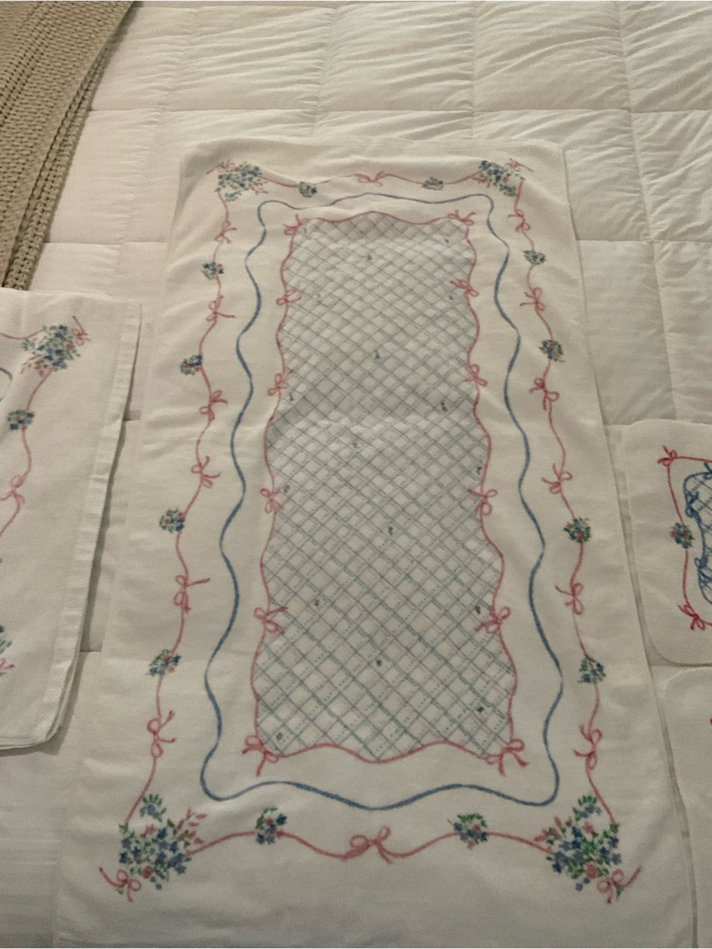 Vintage Springmaid Floral 4 piece set 2 Towels and 2 wash cloths cottagecore
